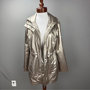 Anatomie Metallic gold jacket Sz M Winter Fall Parka Merika